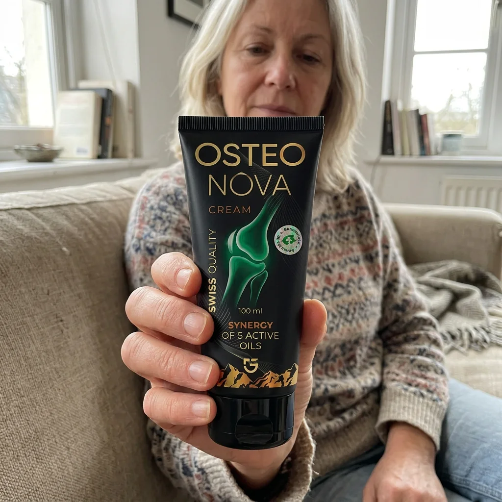 Aino, Tampere, Osteonova-tuubi kädessä